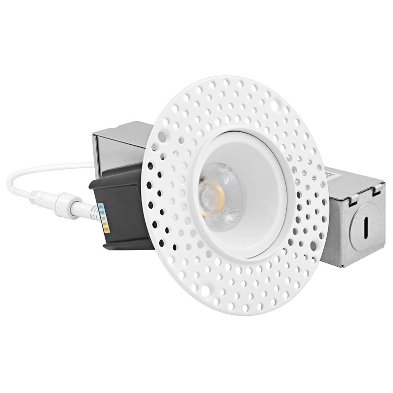 1'' 7 Watt Dimmable Air-Tight IC Rated LED Canless Recessed Lighting Kit