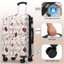 Ensemble de valises 3 pièces - Valises rigides avec roulettes et verrou TSA, léger et durable PC + ABS, conception extensible brillante et vibrante pour le voyage (20 po / 24 po / 28 po)