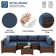 Bhairavi 6 - Person Modular Patio Conversation Sets with Cushions