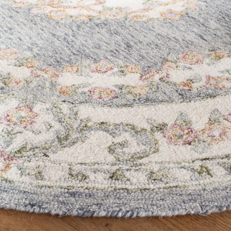 Evelina Hand Tufted Wool Oriental Rug, Rectangle 4' x 6'