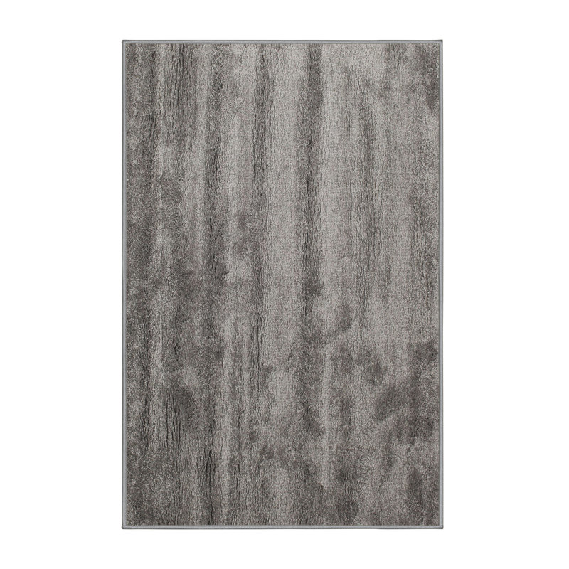 Tapis bleu ciel contemporain, Rectangle 4 pi x 6 pi