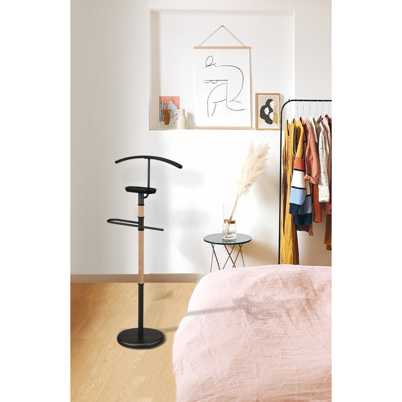 Omari Freestanding Valet Stand, Black