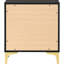 Black And Gold Nightstand With Spacious 2 Drawers - Bedroom Decor Upgrade Stylish 2 In Storage Must-Have-1712336613