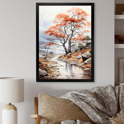 Impression abstraite d'un chêne mystique sur toile