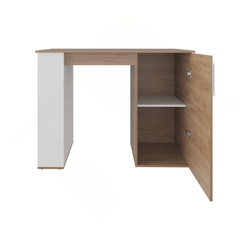 Kitchen Island, 1 Door, 5 Shelves