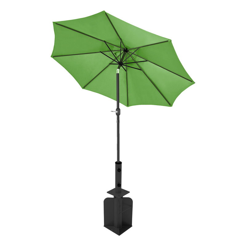 Porte-parapluies encastré encastré pour l'extérieur, Noir