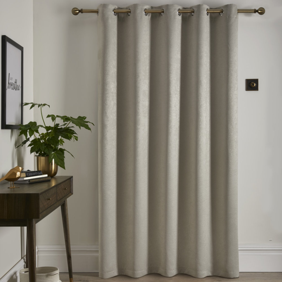 Strata Semi Sheer Door Curtain Single Panel