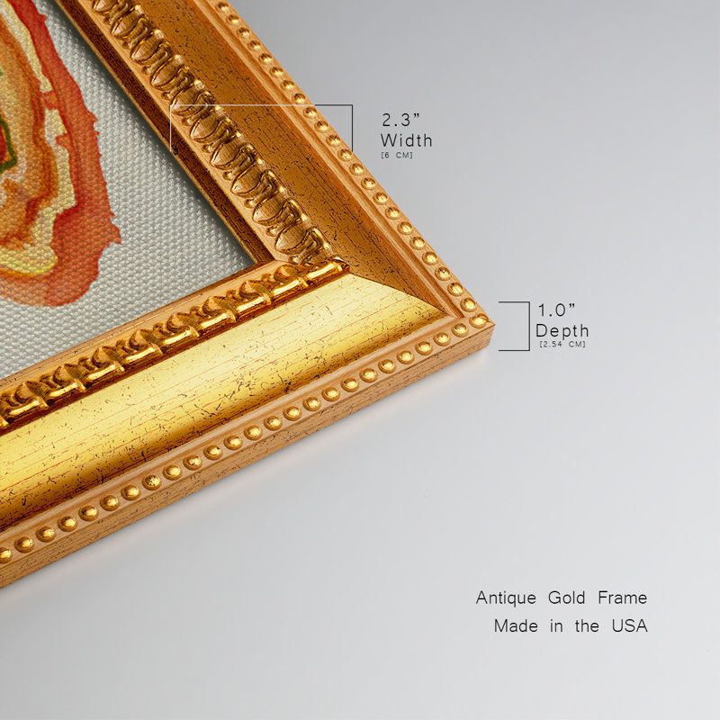 Geode Slice - reproduction d'art sur toile simple, H 25 po x l 45 po x P 2,5 po