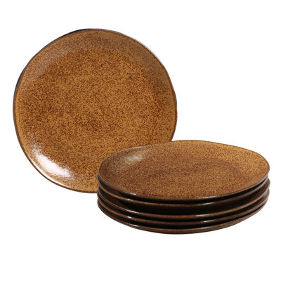Organic Stoneware Dijon Dinner Plate, 10.4" (Set Of 6)