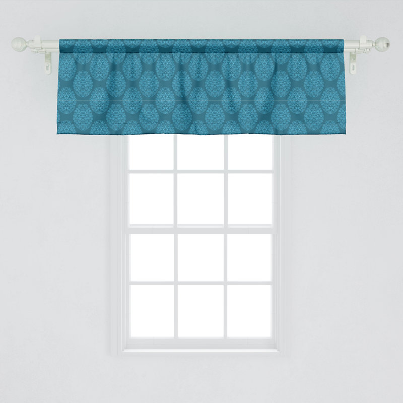 Ensemble de 2 cantonnières rondes Ambesonne Turquoise