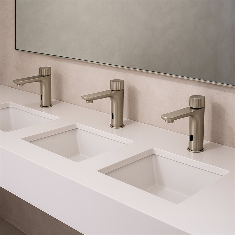 High Quality Automatic Bathroom Sensor Faucet, Brushed Nickel
