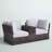 Anndale Fully Assembled 79'' Wide Outdoor Wicker Loveseat with Cushions