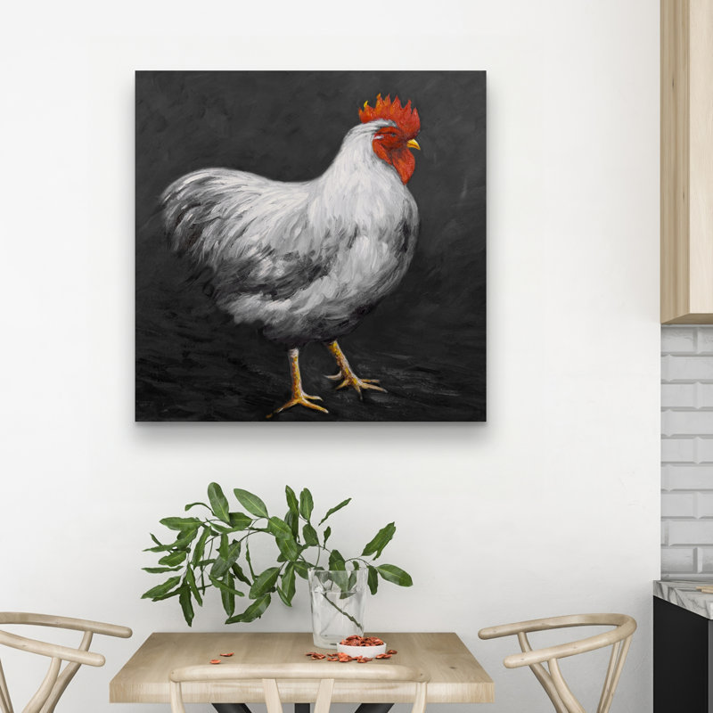 rooster 2 - 32"x32" art on canvas