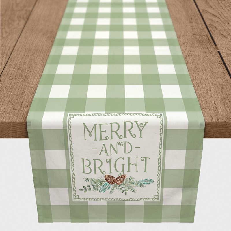Deahna Plaid Christmas Table Runner