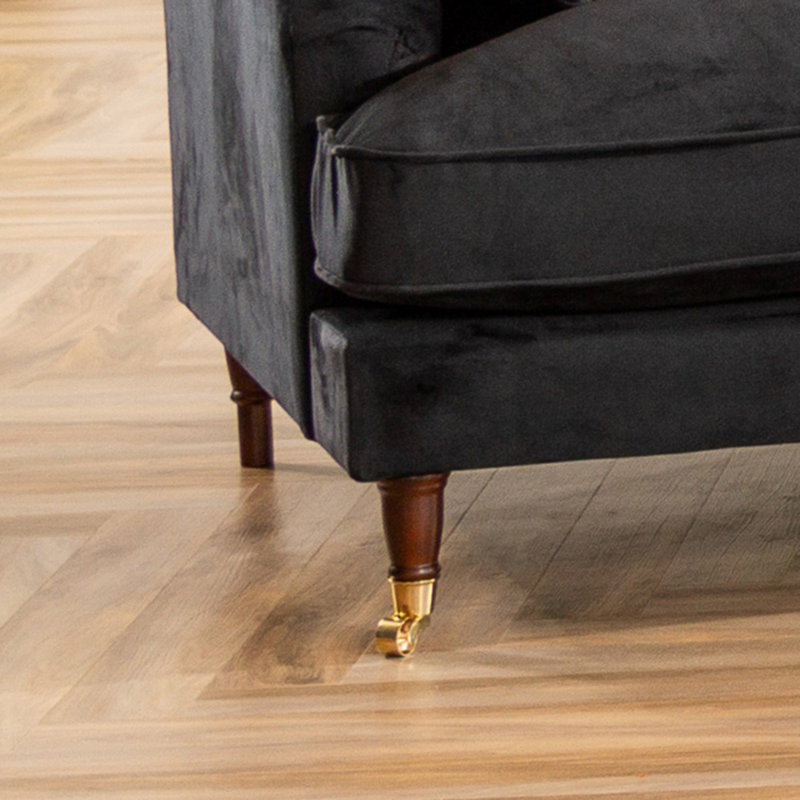 Fabiola 2 Seater Loveseat, Black