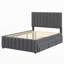 Lit plateforme tapissier avec lit gigogne et 3 tiroirs-1290224408