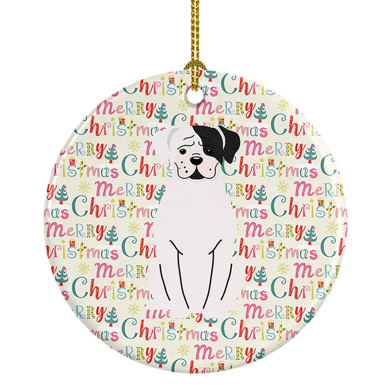 Ornement suspendu Merry Christmas