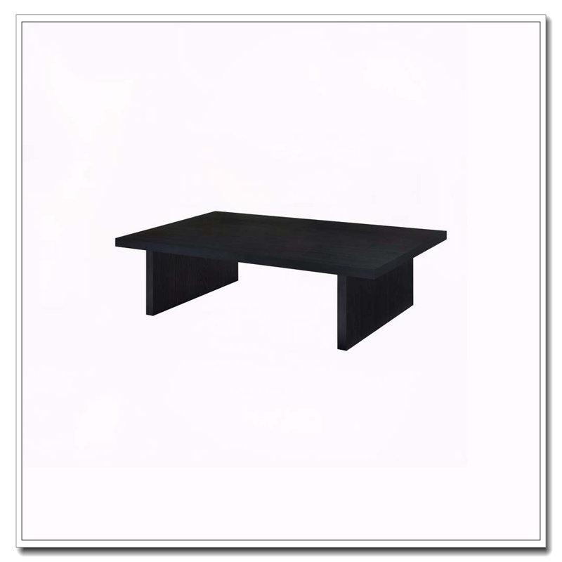 Caroline Black Rectangular Engineered Laminate Coffee Table