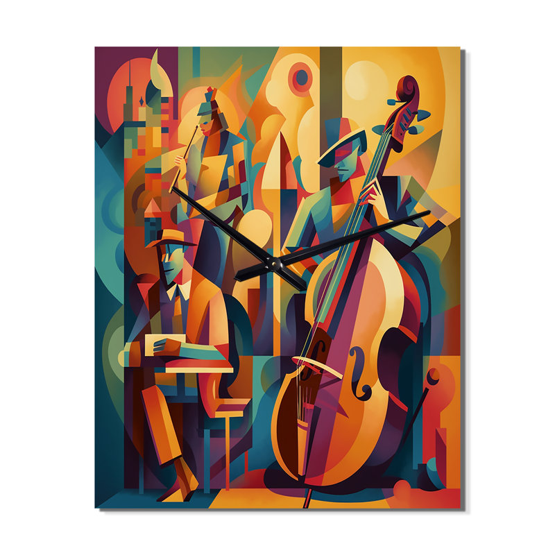 Horloges murales Ilcho - Music Jazz, Très grand