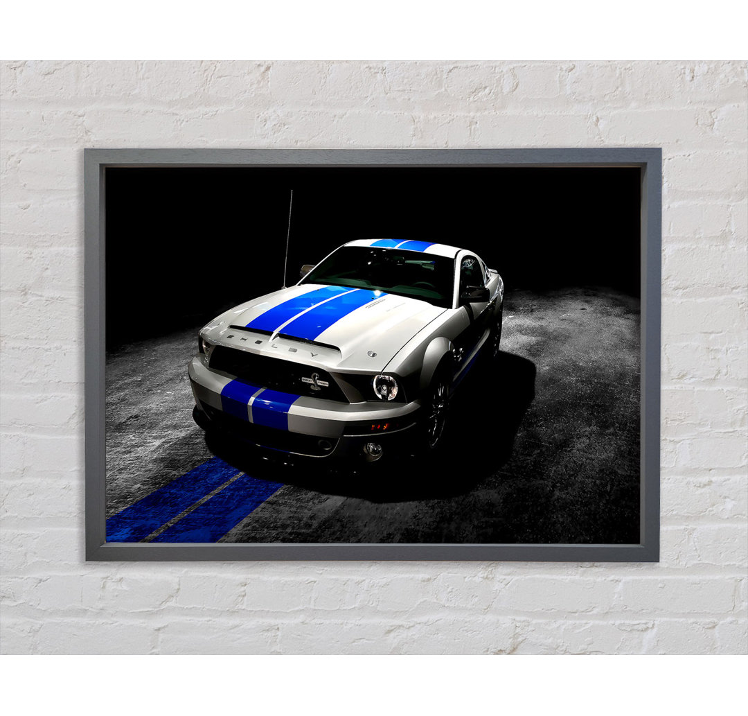 Ford Mustang Shelby GT 500 - Einzelbildrahmen Kunstdrucke auf Leinwand