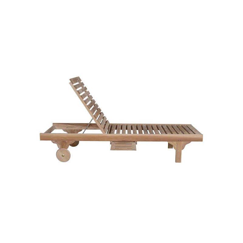 Capri Teak Chaise Lounge