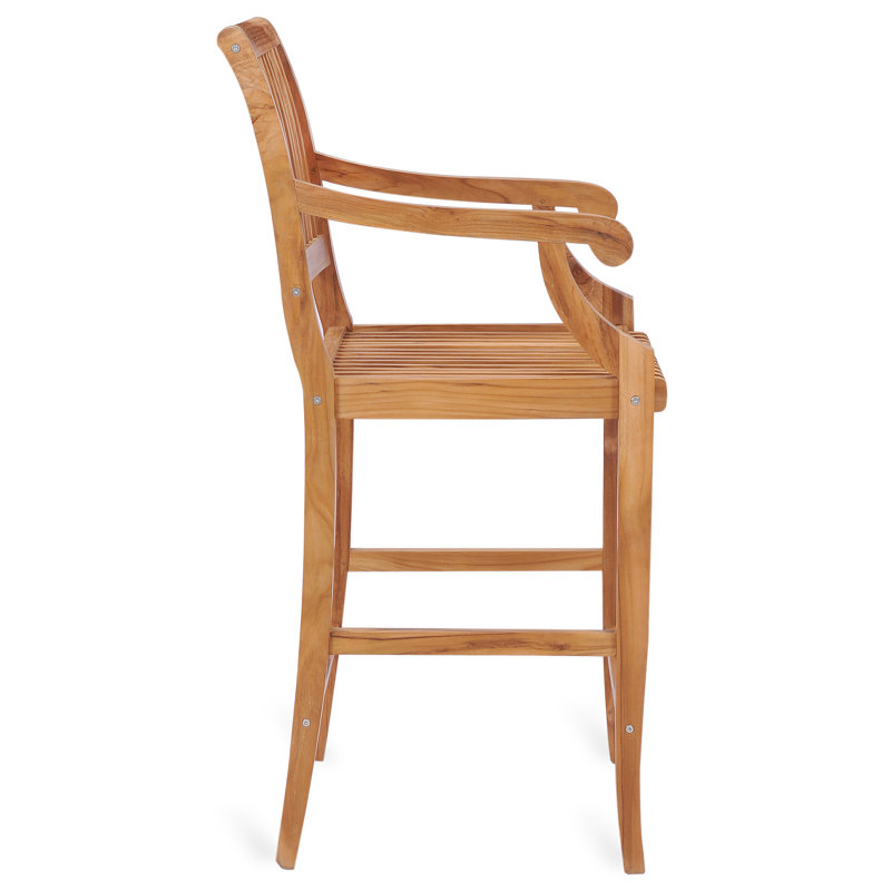 John Outdoor Teak Bar Stool