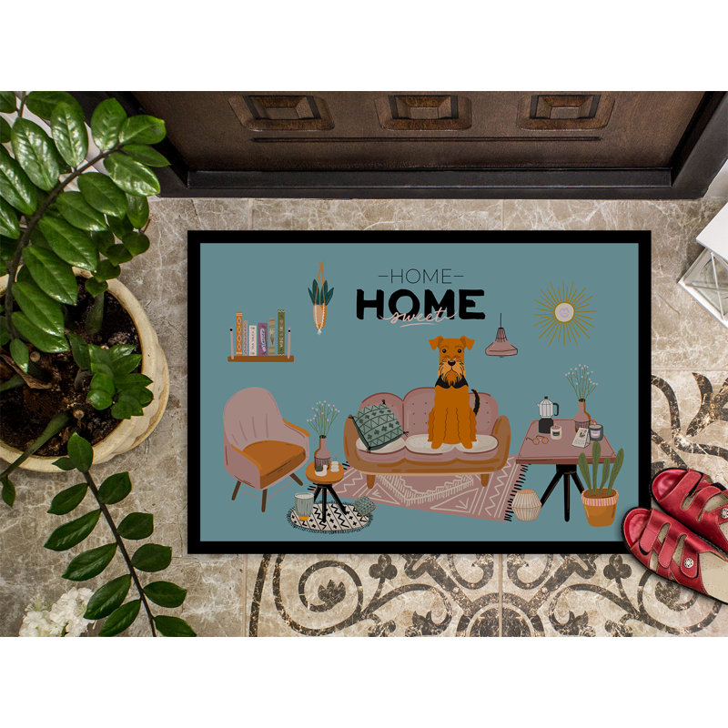 Guerline Non-Slip Outdoor Doormat, Airedale