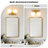 14.2" 2-Light Dimmable Bathroom Vanity Light with Frosted Glass Shades-319056410