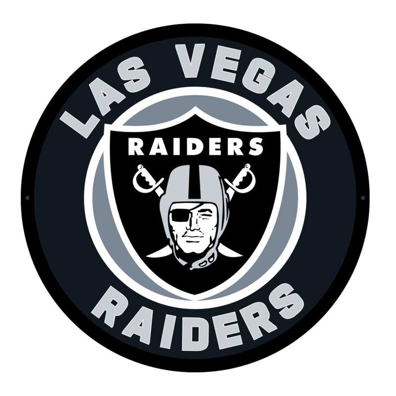 Plaque murale lumineuse NFL, Raiders de Las Vegas