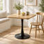 Petite table de salle à manger en tulipe avec pied central en métal-1428332678