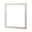 Miroir de commode Asmi, conception encadrée, bois gris chêne vieilli, moderne 37 x 39