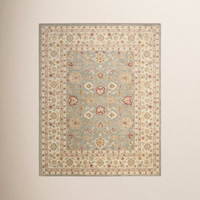 Samuel Gray Blue Beige Hand-Tufted Wool Rug