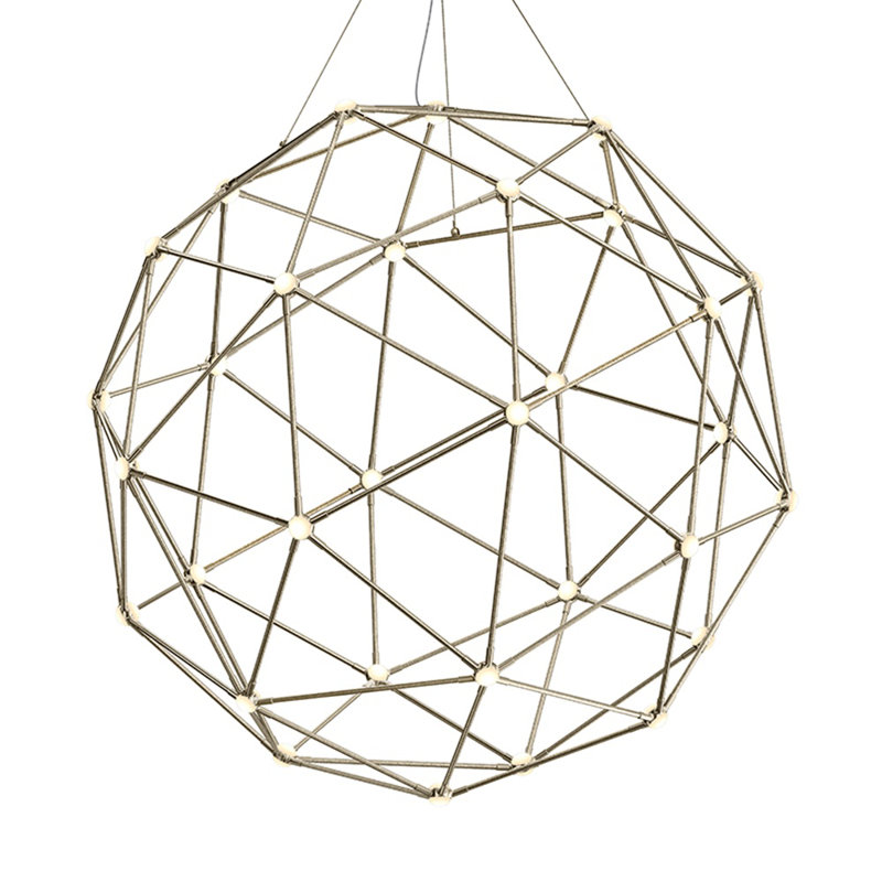 Constellation 40 - Light LED Chandelier, Satin Nickel 