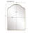 Naja Stainless Steel Arch Wall Mirror