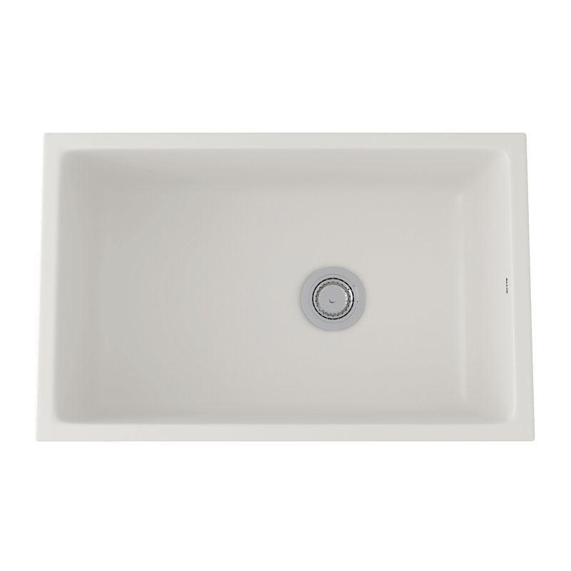 Allia™ 32" Fireclay Single Bowl Undermount Kitchen Sink, Pergame Biscuit