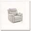Fauteuil inclinable et chauffant en microfibre polie-971104249