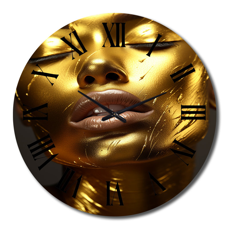 Horloge murale Golden Face, Grand