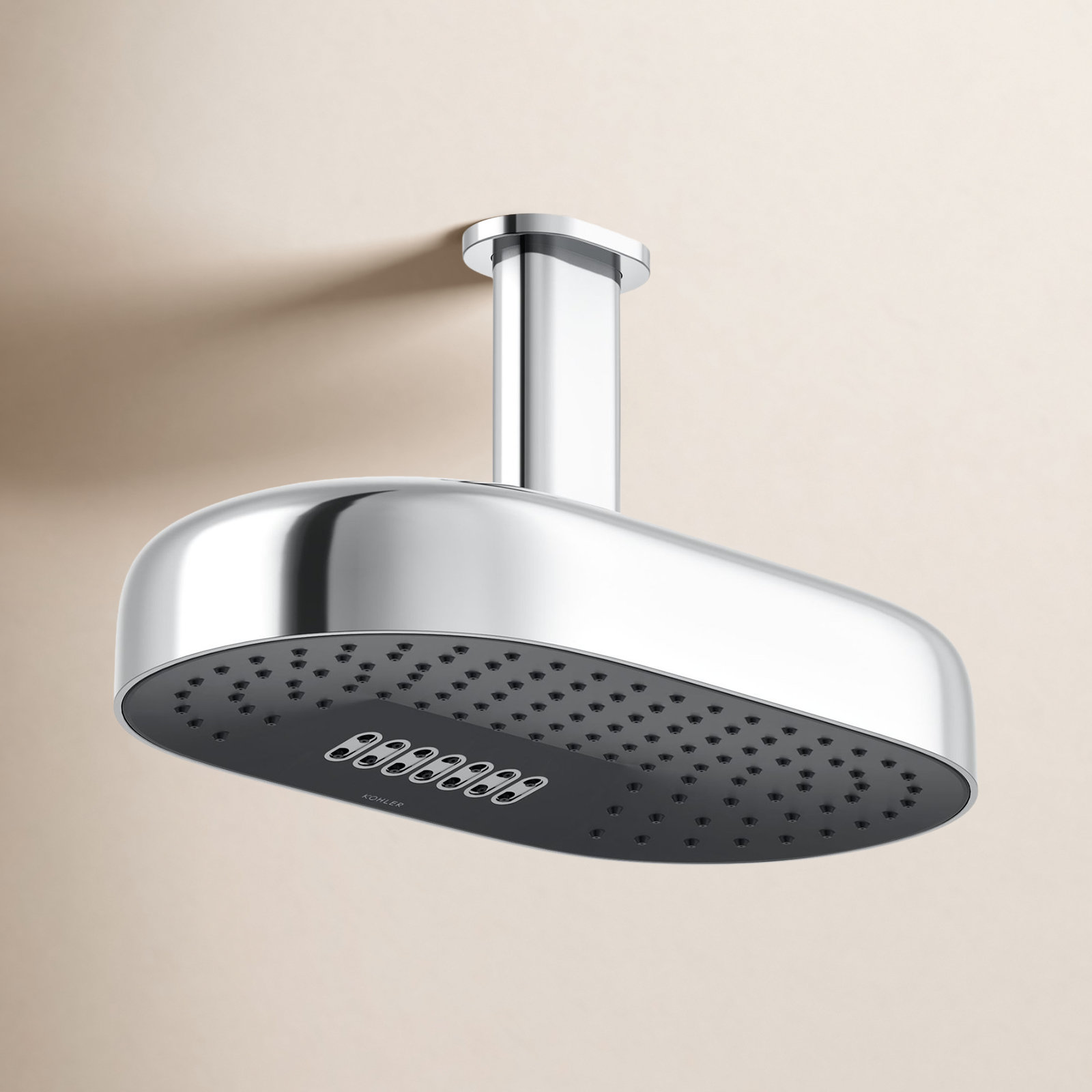 Statement 14" 2.5 GPM Two-Function Rainhead, Polished Chrome