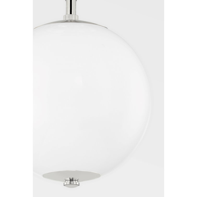 Sphere No.1 - 1 Light Semi Flush By Mark D. Sikes - Aged Brass Frame - Clear Shade