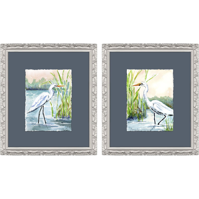 «Wading in Shallows», art encadré
