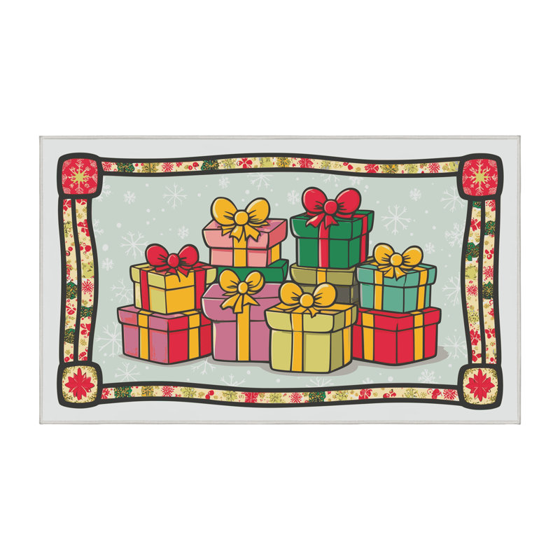 Tapis vacances de Noël The Holiday Aisle®, Rectangle 7 pi x 9 pi