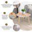 Ensemble de 2 tables basses gigognes Triangle