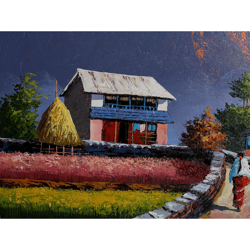 Montagne Machapuchaire | Peinture à l'huile sur toile