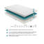 Matelas de lit en mousse viscoélastique imprégnée de gel, ferme, blanc, matelas dans une boîte-154482635-154482632