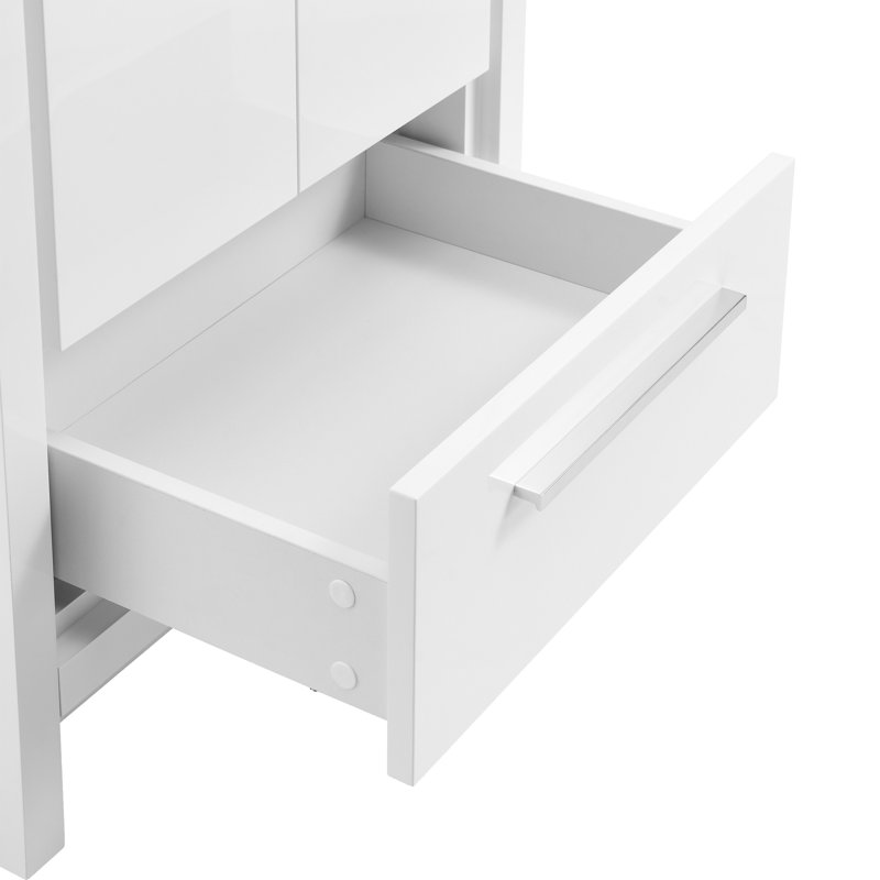 Virage 24" Freestanding, Bathroom Vanity, White, White, Single