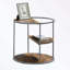Table de bout ronde avec trois tablettes