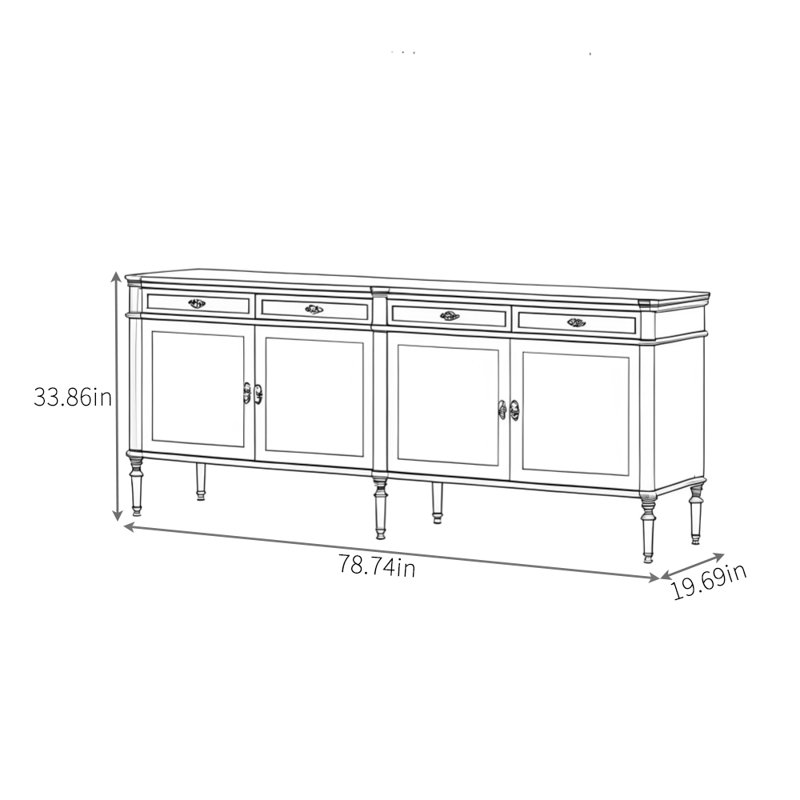 Buffet Simple Design, Burlywood