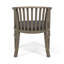 Chaises de salle à manger d'extérieur en bois avec coussins, ensemble de 2-1883336373