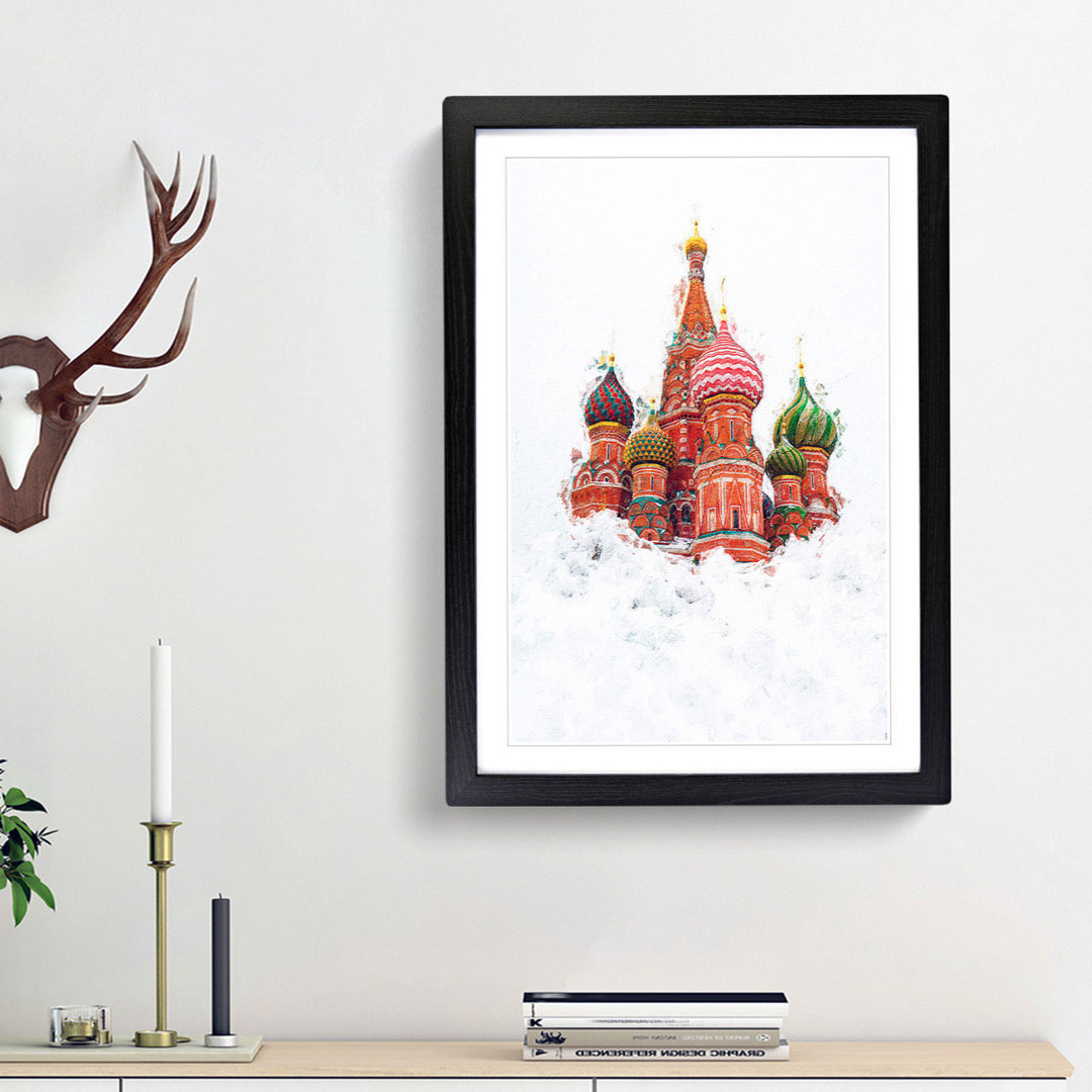 St Basils Cathedral in Moscow - Picture Frame Painting Print