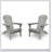 Solid Cedar Wood Adirondack Patio Chairs Set Of 2 With Embossed Grain Design For Outdoor Comfort And Style-4300297